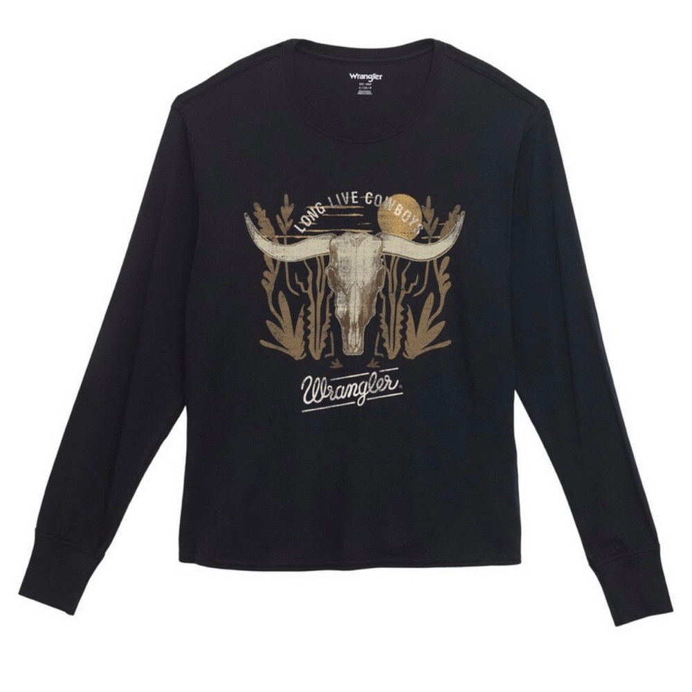 Wrangler Black Longhorn Graphic Tee